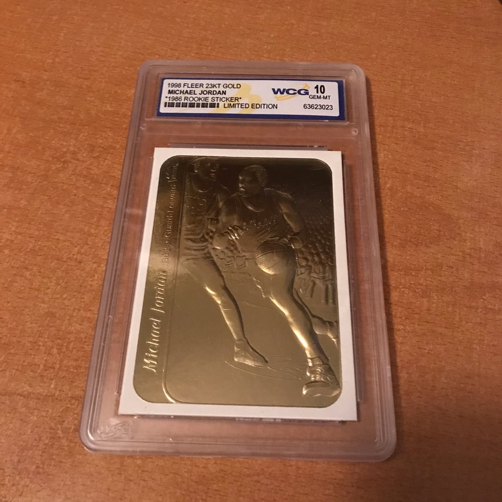 1998 Fleer 23KT Gold Michael Jordan Limited Ed.